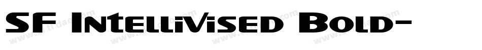 SF Intellivised Bold字体转换